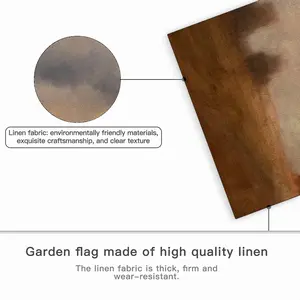 Red Tin Roof A House Over The Hill Linen Garden Flag (Multi-Size)