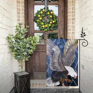 Eagle Scratch Linen Garden Flag (Multi-Size)