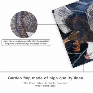 Eagle Scratch Linen Garden Flag (Multi-Size)