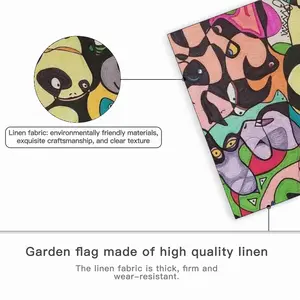 Bedlam 9 Linen Garden Flag (Multi-Size)