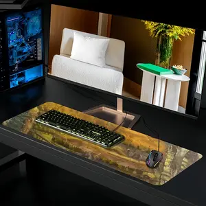 Prohibited Keyboard Mouse Pad (Multi-Size)