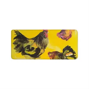 Rooster And Chickens Keyboard Mouse Pad (Multi-Size)