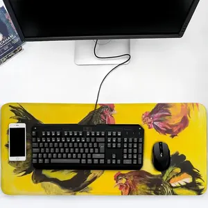 Rooster And Chickens Keyboard Mouse Pad (Multi-Size)