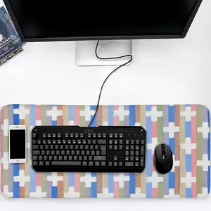 White Crosses Keyboard Mouse Pad (Multi-Size)