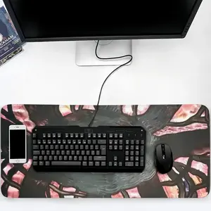 Black Web Keyboard Mouse Pad (Multi-Size)