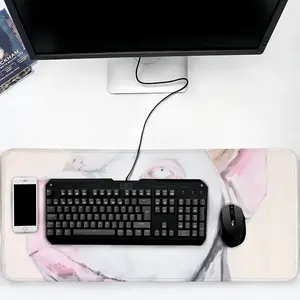 White Doberman Keyboard Mouse Pad (Multi-Size)