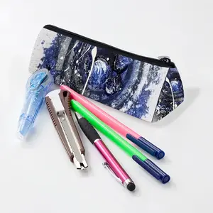 Basic Indigo Triangle Pen Bag