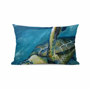 Caribbean Turtle 4 Polyester Pillow (Rectangle, Multi-Size)