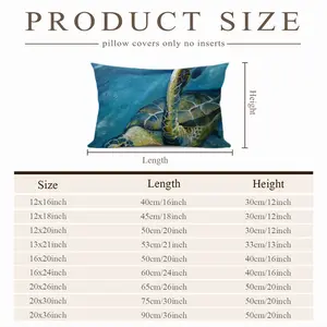 Caribbean Turtle 4 Polyester Pillow (Rectangle, Multi-Size)