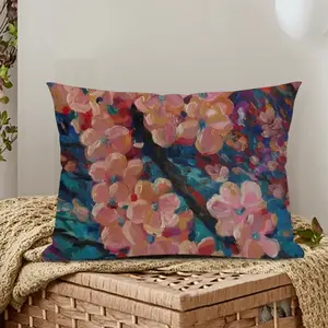 Apple Tree Blossom Polyester Pillow (Rectangle, Multi-Size)