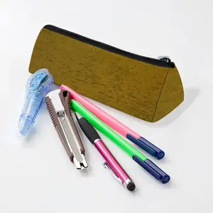 Brushed Medallion Triangle Pen Bag