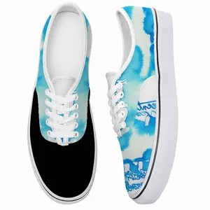 Men Calligraphic Landscape 009 Low Top Shoes (Foam)