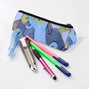 Baby Blue Beard Wizard Triangle Pen Bag