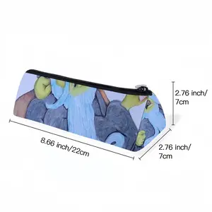 Baby Blue Beard Wizard Triangle Pen Bag