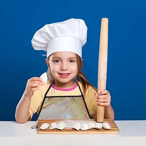 Shades Of Grey And Orange Apron (Kids)