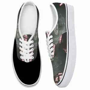 Men Black Web Low Top Shoes (Foam)