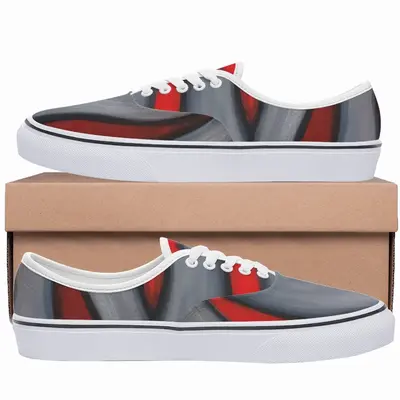 Men Red Flower Low Top Shoes (Foam)