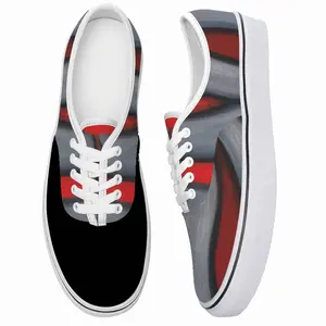 Men Red Flower Low Top Shoes (Foam)