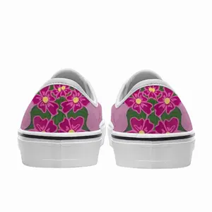 Men Beauty Is You Erotic Flowers Pink Cat Sexy Low Top Shoes (Foam)