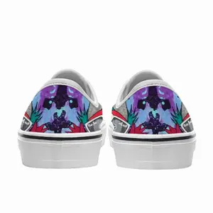 Men Goodbye My Love - Pop Art Cartoon Universal Peace Calligraphy Pink Low Top Shoes (Foam)