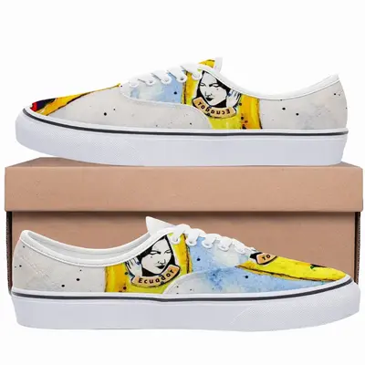 Men Banana Style - Pop Art Fruit Yellow Low Top Shoes (Foam)