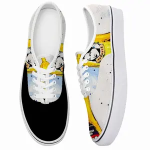 Men Banana Style - Pop Art Fruit Yellow Low Top Shoes (Foam)