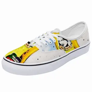 Men Banana Style - Pop Art Fruit Yellow Low Top Shoes (Foam)